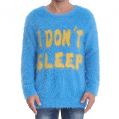 2 Pcs Fuzzy Mohair Long Sleeve Warm Winter Pullover