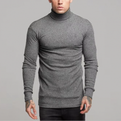 5 Pcs Standard Thickness Autumn Winter Turn Down Collar Pullover