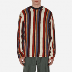 5 Pcs Multicolor Knit Mens Vertical Stripe Pullover