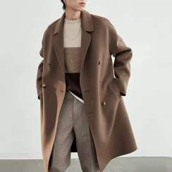 High Quality Fashionable Long Mens Trench Overcoat