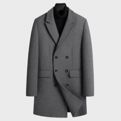 Mens Winter Over The Knee Woolen Coat