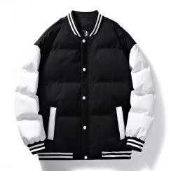 2 Pcs Winter Mens Nylon Baseball Jacket